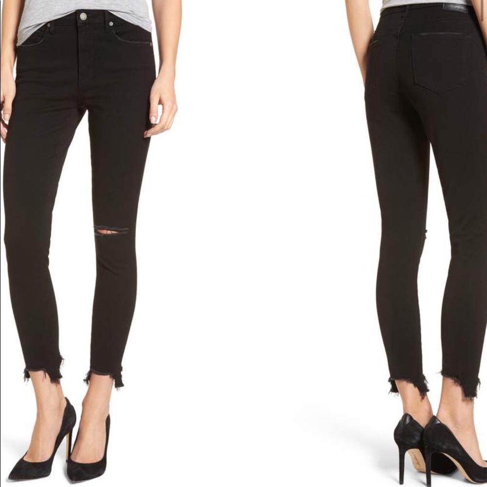 Leith Ripped Step Hem Skinny Jeans